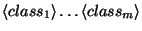 $ \left\langle class_{1}\right\rangle \ldots \left\langle class_{m}\right\rangle $